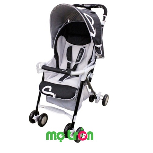 Xe đẩy em bé Lucky Baby Smart S1 888070-BK màu đen an toàn và tiện lợi