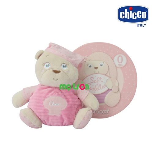 Hộp quà gấu ôm Pink cho bé gái Chicco