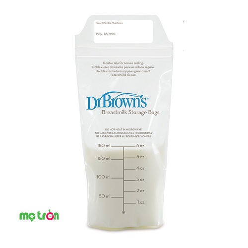 Hộp 25 túi trữ sữa Dr Brown's 180ml cao cấp S4005H
