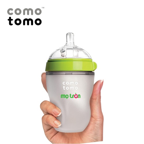 Bình sữa Comotomo 250ml tiện dụng và an toàn cho bé (màu xanh - CT00013)
