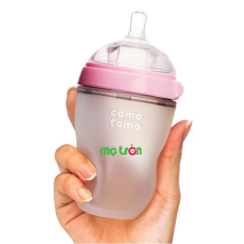 Bình sữa Comotomo 250ml tiện dụng và an toàn cho bé (màu hồng - CT00014)