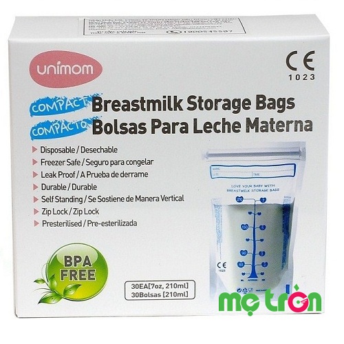 <p>Túi trữ sữa Unimom Compact UM870251 210ml 30 túi của Hàn Quốc được sản xuất từ chất liệu cao cấp và được cục Thực phẩm và Dược phẩm Mỹ (FDA approved) phê duyệt nên rất an toàn cho bé.</p>