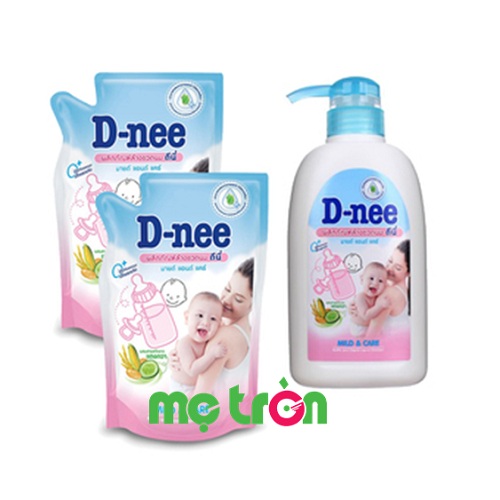 Nước rửa bình sữa DNee Thái Lan dạng túi 600ml chưa hoạt chất thiên nhiên cao cấp giúp dễ dàng tẩy sạch mọi cặn, chất bẩn trên bình sữa, núm ty đồ chơi cho bé một cách hiệu quả. Sản phẩm tiện lợi an toàn và được chứng minh an toàn với làn da tay của mẹ. 