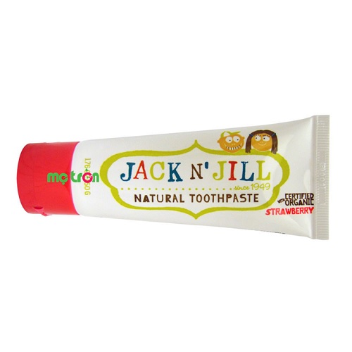 Kem đánh răng hữu cơ an toàn cho bé Jack N'Jill hương vị dây tây