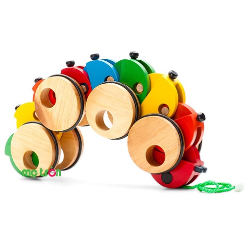 Xe kéo con sâu Winwin Toys tăng cường thị giác với màu sắc tươi sáng