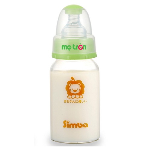 Bình sữa thủy tinh Simba 120ml S6904 cho bé yêu