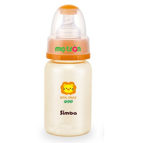 Bình sữa Simba PES 120ml S6842 với van thông khí chống sặc tiện lợi