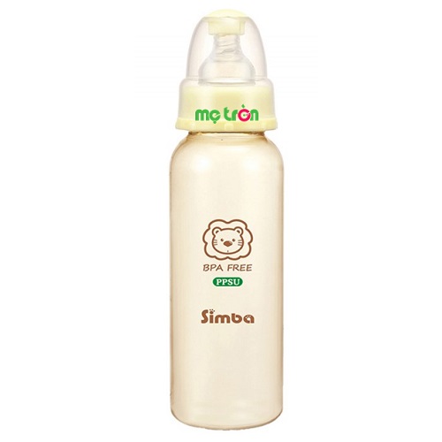 Bình sữa Simba nhựa PPSu an toàn và đầu ti mềm mại 240ml S6152