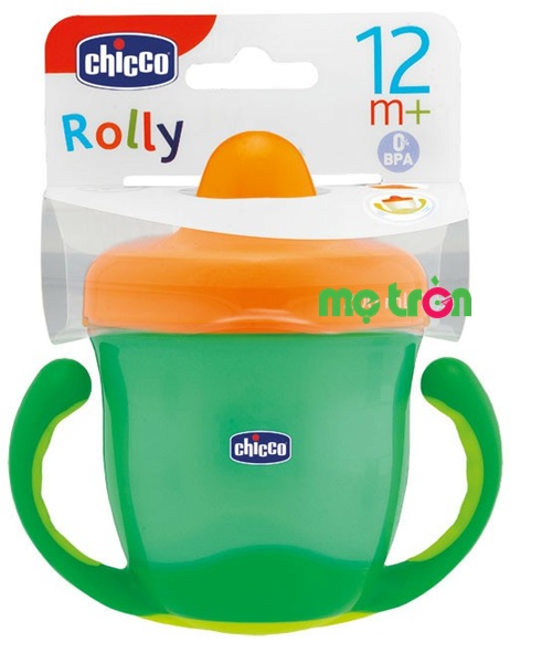 Bình uống nước Chicco 12M+ 200ml có tay cầm xoay ngược thông minh