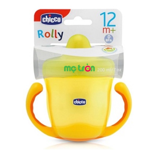 Bình uống nước Chicco 12M+ 200ml có tay cầm xoay ngược thông minh