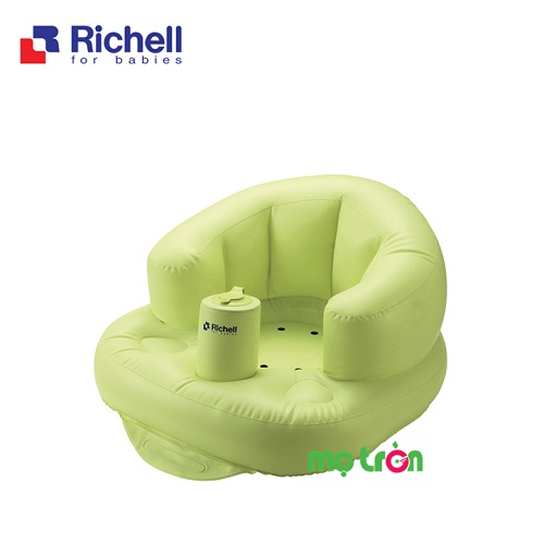 Ghế hơi cho bé tập ngồi Richell 2 màu xanh hoặc tím